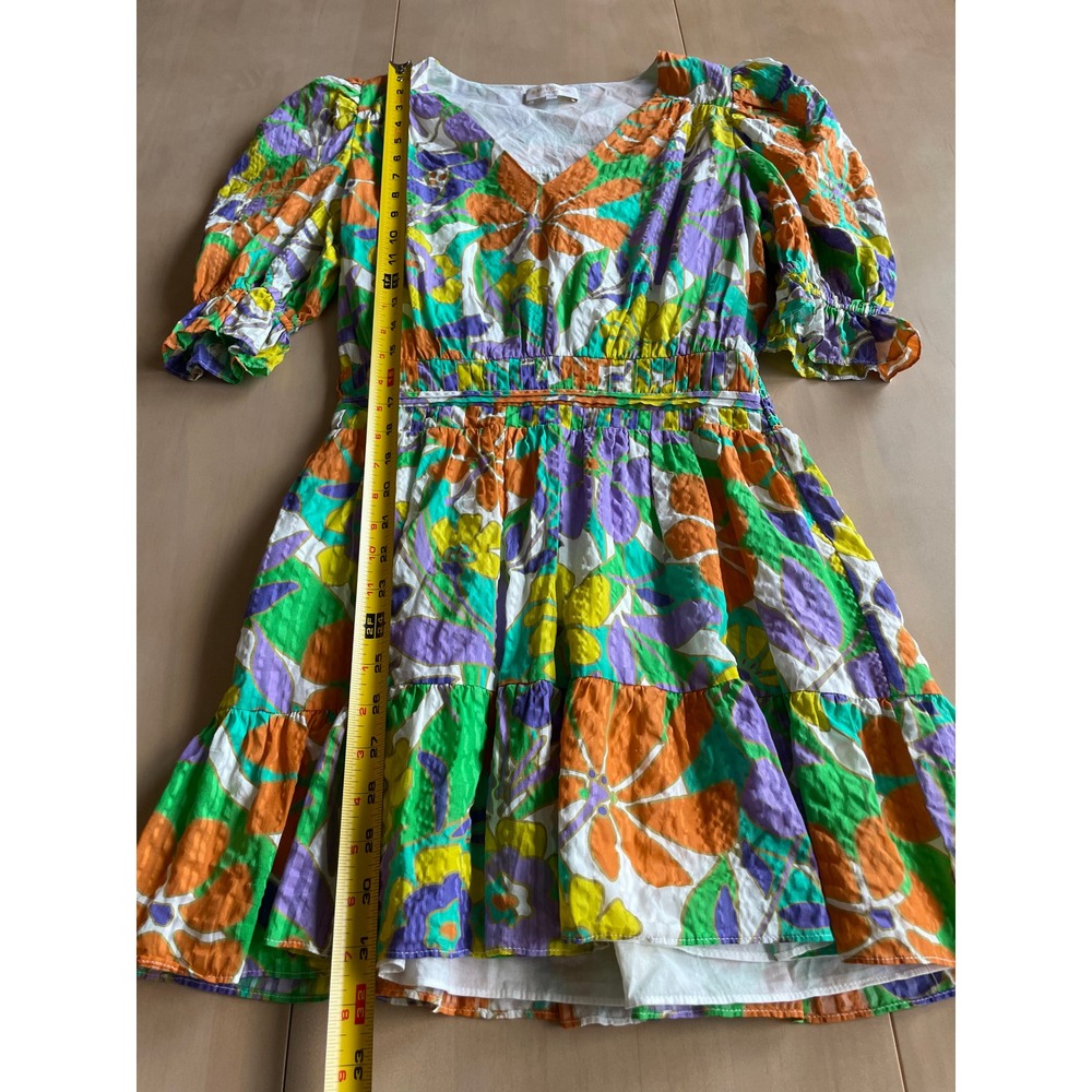 $395 Ramy Brook Retro Floral Garden Susan Mini Dress‎ - Size Small - Picture 11 of 11